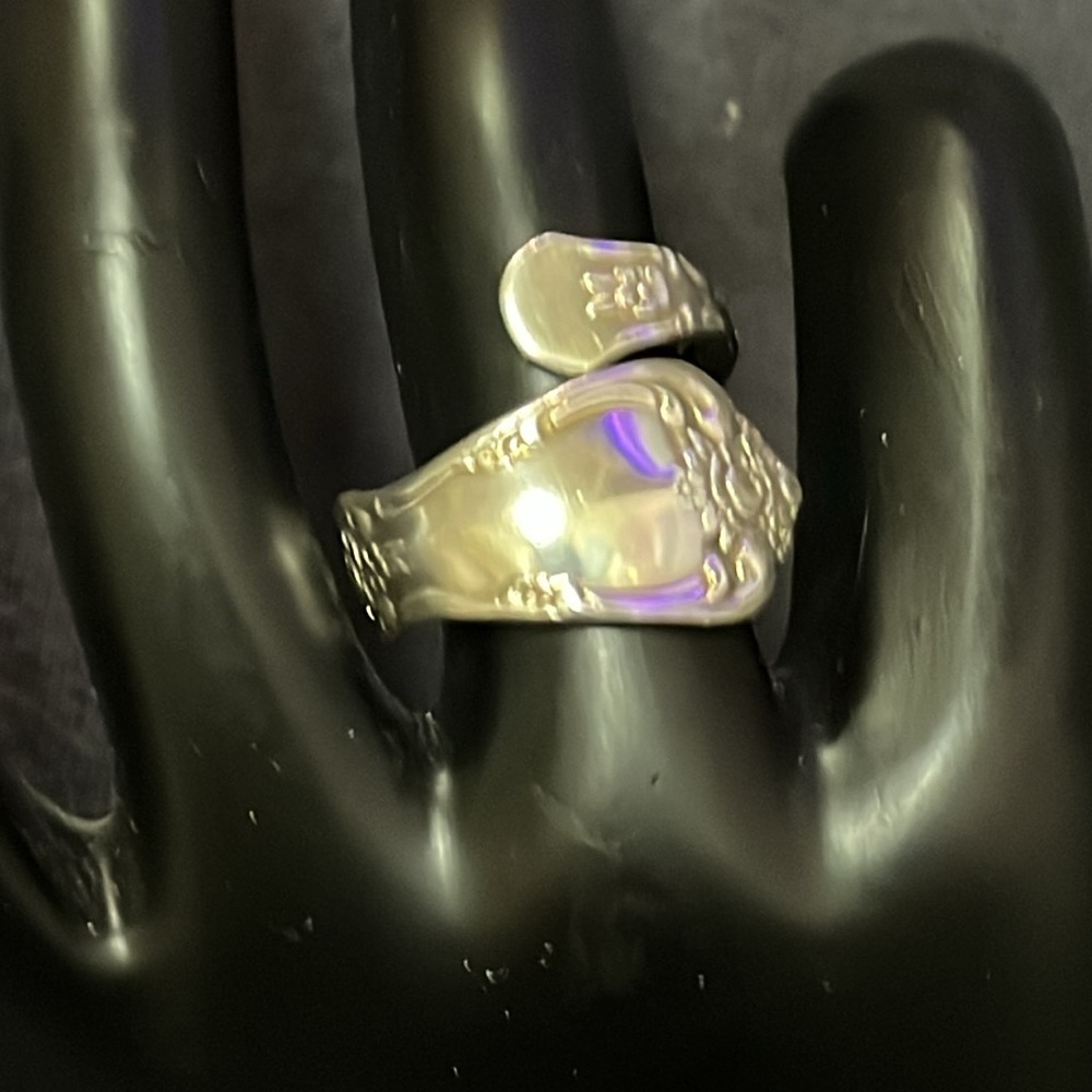 WMA Rogers Oneida LTD Vintage Spoon Ring Flatware Silverware Silver Plated Ring - Picture 13 of 17